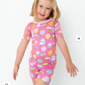 Little Sleepies Cookies & Milk Two Piece Pajama Set, Size 9/10